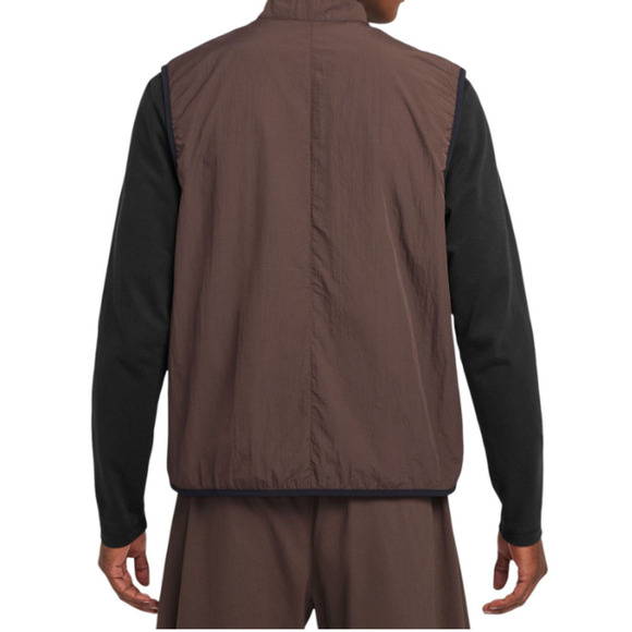 Nike Vest Mens Medium Brown Baroque Tech Woven Utility Lightweight Nylon UPF New - Picture 6 of 12